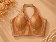 Aurelia Glow Halter Neck Designer Blouse