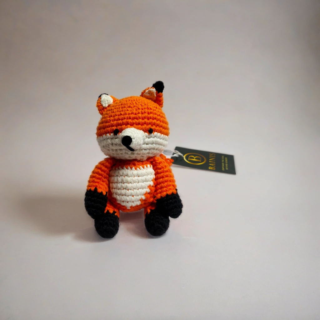 Firu Fox: Premium 100% Cotton Hand-Crochet Toy