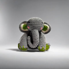 Gajju the Elephant: Premium 100% Cotton Hand-Crochet Toy