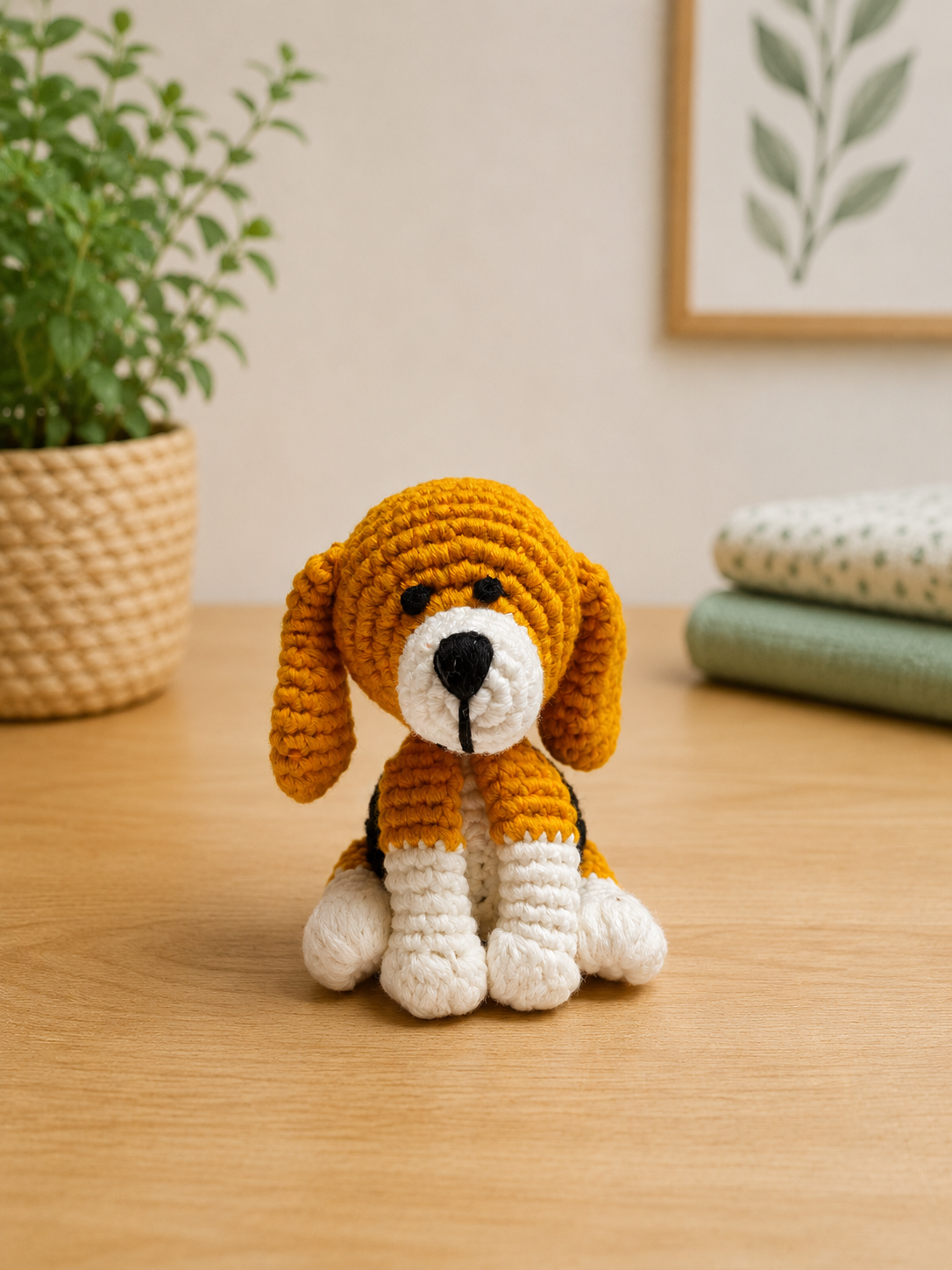 Milo the Beagle: Premium 100% Cotton Hand-Crochet Toy