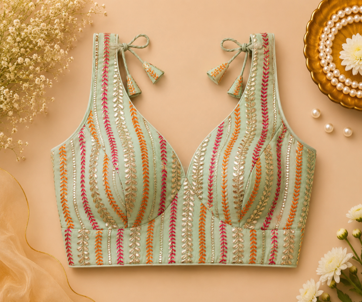 Mint Meadow Embroidered Blouse