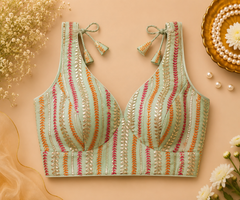 Mint Meadow Embroidered Blouse