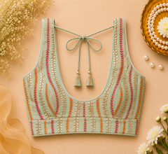Mint Meadow Embroidered Blouse