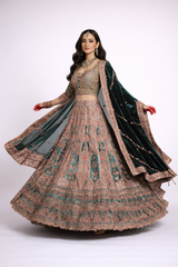 Neelkanthi Ruh Heritage Bridal Lehenga With Box