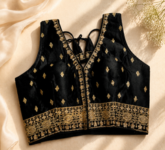 Noir Zari Elegance Blouse