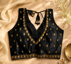 Noir Zari Elegance Blouse