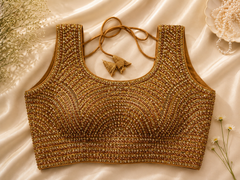 Noorani Gold Handwork Blouse
