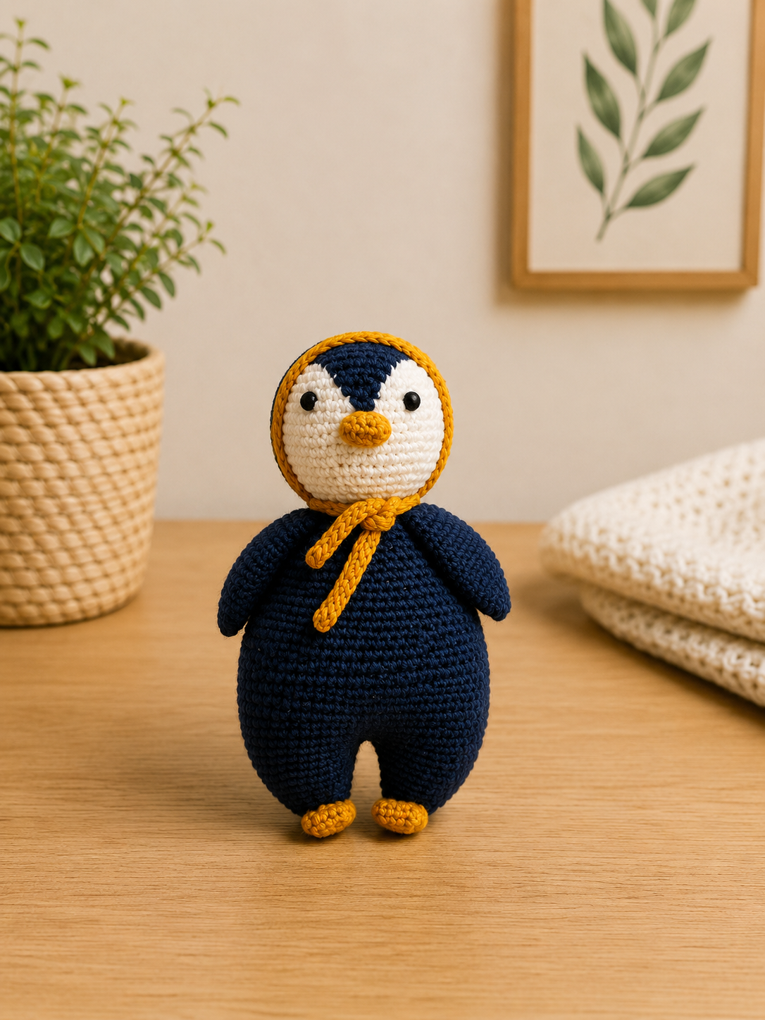 Pingu the Penguin: Premium 100% Cotton Hand-Crochet Toy