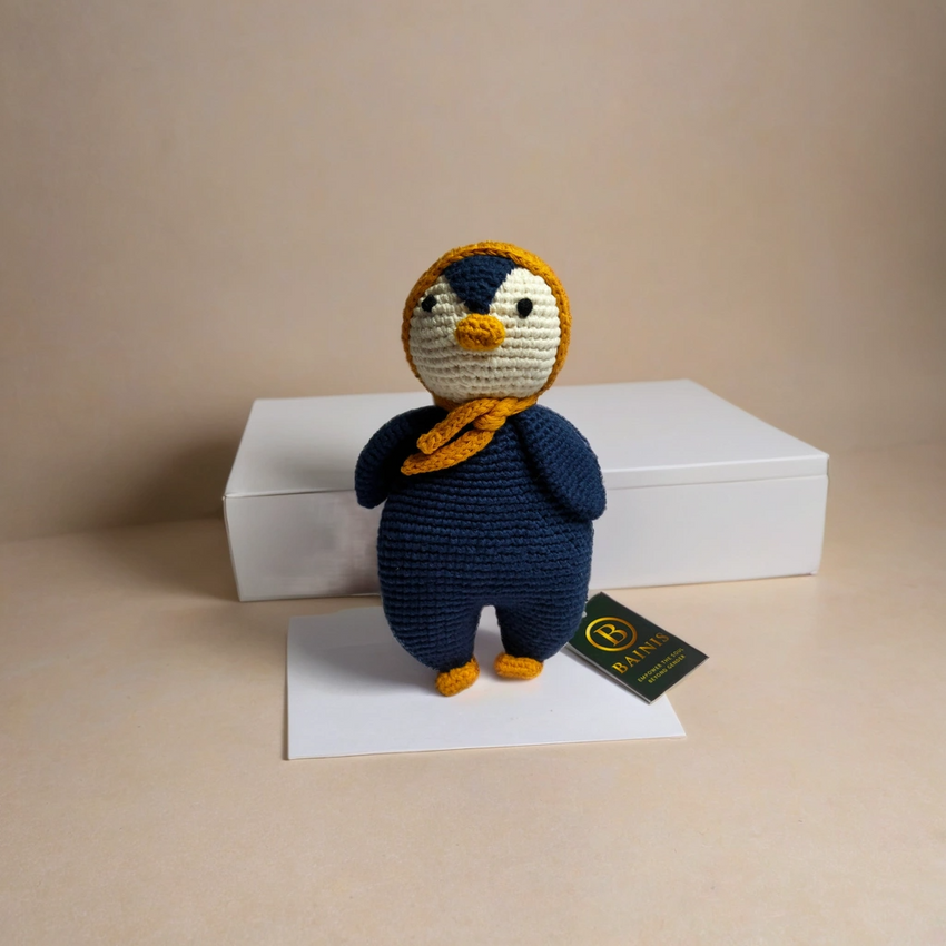 Pingu the Penguin: Premium 100% Cotton Hand-Crochet Toy