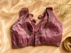 Purple Jimmy Choo Embroidered Designer Blouse