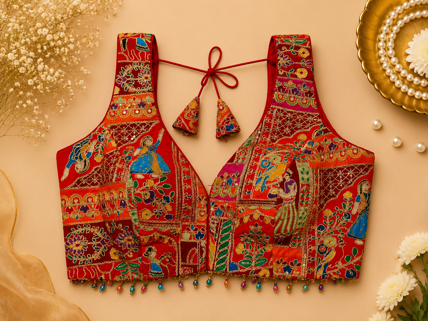 Rangrez Heritage Patchwork Designer Blouse