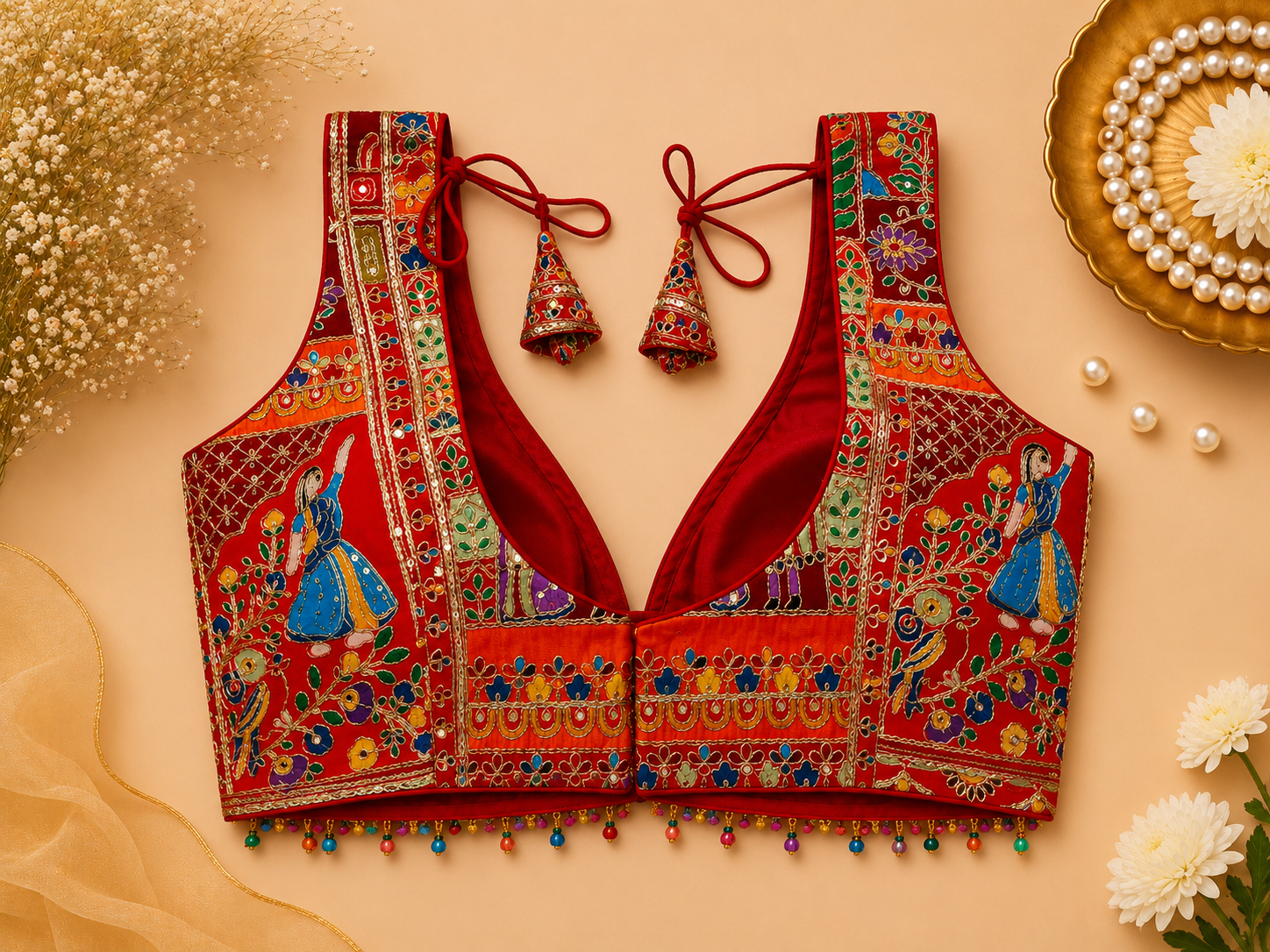 Rangrez Heritage Patchwork Designer Blouse