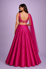 Roohi Rani Pink Designer Silk Lehenga Set