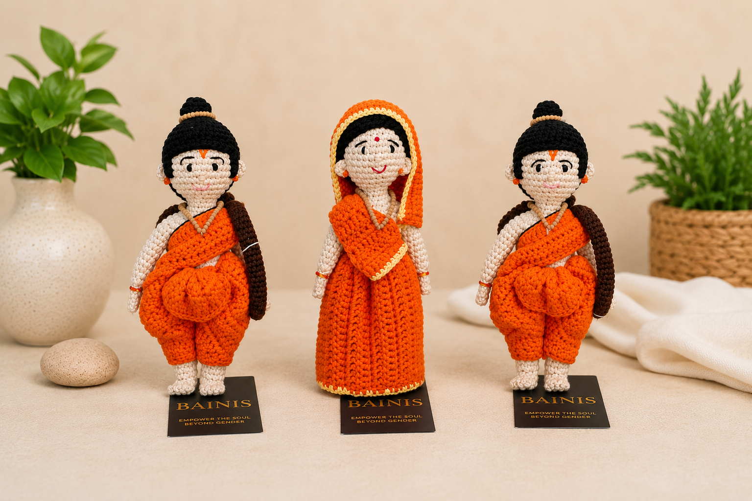 Shri Ram Pariwar: Premium Handmade-Crochet Divine Set