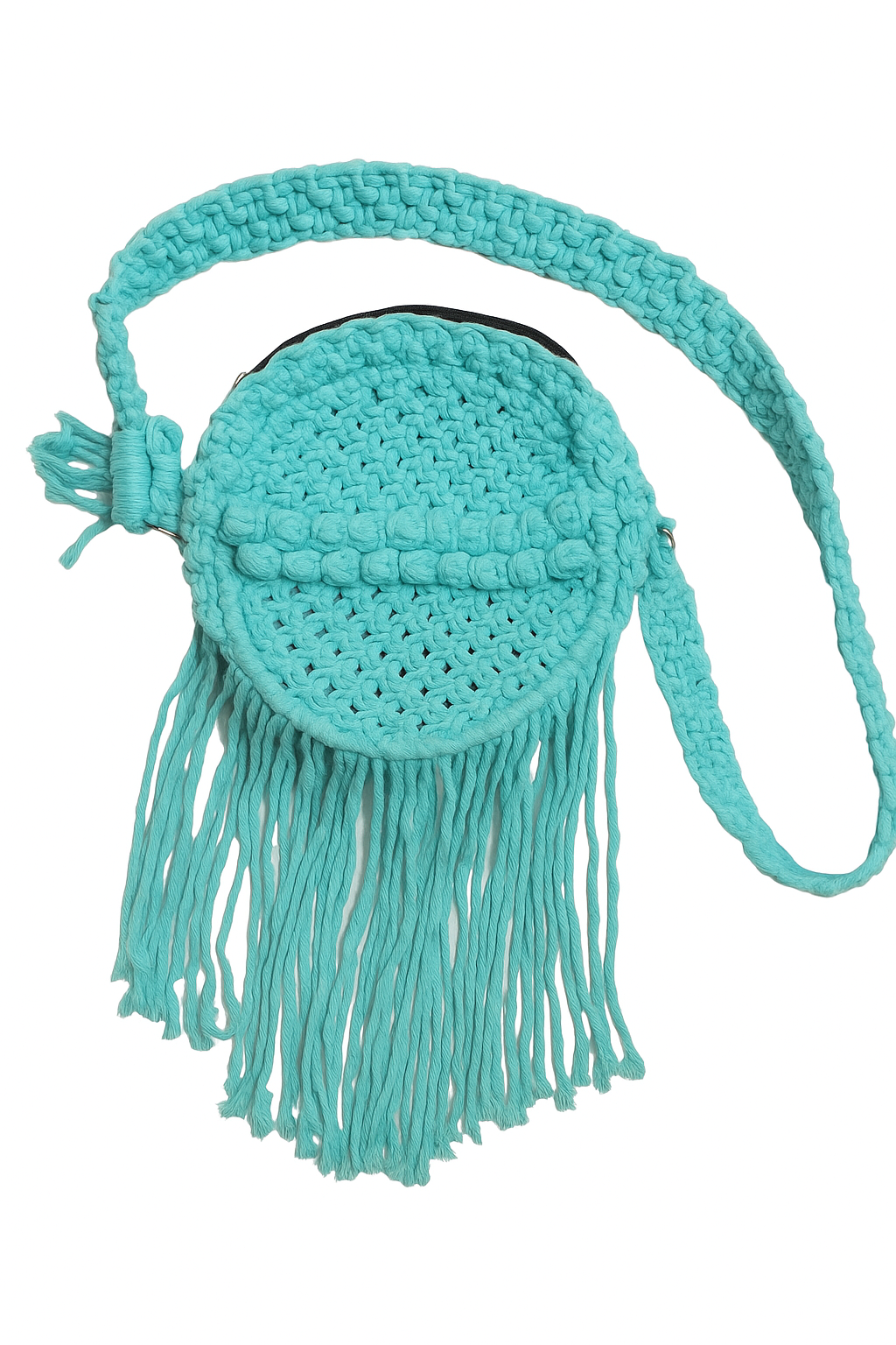 Macrame bag-Sky Blue