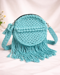 The Bohemian Circle: Hand-Knotted Macrame Fringe Sling