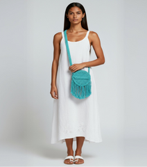 The Bohemian Circle: Hand-Knotted Macrame Fringe Sling