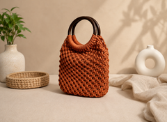 The Rustic Earth: Hand-Knotted Macrame Carryall