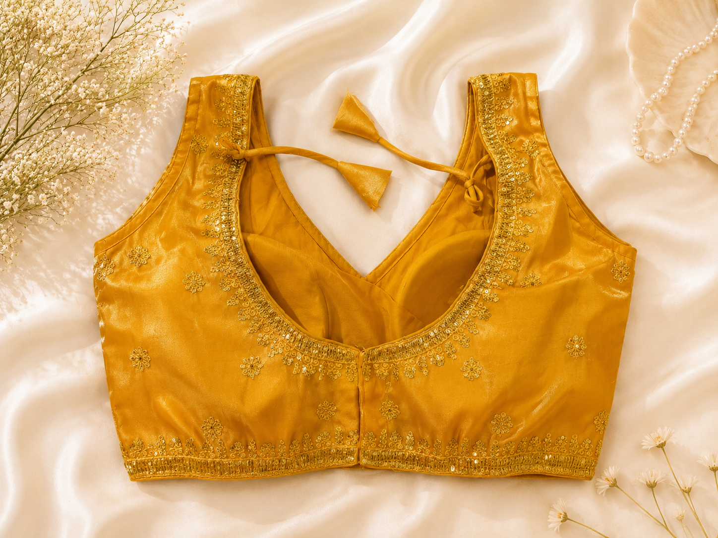 Yellow Jimmy Choo Embroidered Blouse